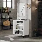 NNEVL Sideboard White 57x35x70 cm Chipboard