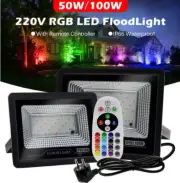 RGB LED Flood light 50W 100W Spotlight Color Changing Outdoor Floodlight AU Plug