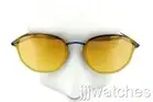 New Ray-Ban Blaze Hexagonal Blue Frame Mirrored Sunglasses RB3579N 90387J 58