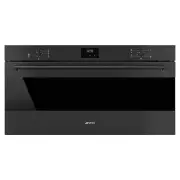 Smeg Classic 90cm Thermoseal Oven Matte Black SFRA9300TN