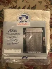 Vintage NOS Quaker Lace ROBIN 72” x 18” Pouf Valance NEW