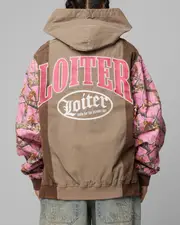 [LOITER] Loiter Splinter Hoodie Pink Camo - Size 2XL 2XL Pink Camo