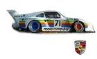 1:10 RC Clear Lexan Body Shell Porsche 935 with decals- Race Car -APPLE -Moffat