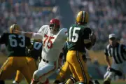 Football Super Bowl I Green Bay Packers Qb Bart Starr In Action 1967 OLD PHOTO 1