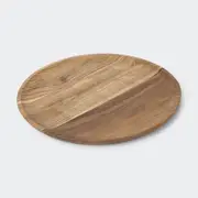 Large Acacia Round Serving Tray