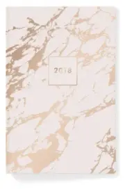 2018 Fringe Studio Weekly Monthly Agenda Planner Calendar - Blush Marble