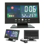 LED Digital Clock Desk Table Snooze Alarm Time Temperature Display USB Modern