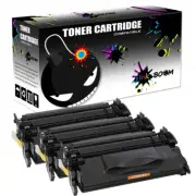 3 Black Toner replace for HP CF287A 87A LaserJet Enterprise M501dn M506dn M527dn