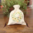 Embroidery Drawstring Bag Kit with Pattern Needlepoint Sewing Handbag Beginners