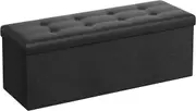 43 Folding Storage Ottoman Bench - Storage Chest, Footrest, Coffee Table