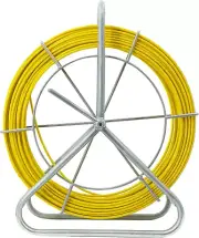 6MM 500FT Duct Rodder Fiberglass Fish Tape Cable Pulling Rodder Running Rod Reel