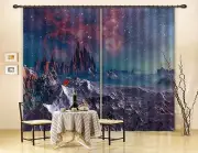 3D Starry sky 8 Blockout Photo Curtain Printing Curtains Drapes Fabric Window AU
