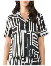 [Stella] Mirage Top in Black/White