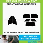 For Alfa Romeo 156 Estate 1997-06 Full Pre Cut Window Tint Kit Front & Rear Film