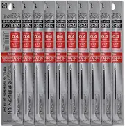Sakura Crepas R-GBHN04#19 (10) Ballpoint Pen Refill, for Multicolor Ball Sign iD3C Ball Sign 4+1, 0.02 inches (0.4 mm), Red