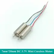 2PCS 720 7mm*20mm Mini Coreless Motor DC 3.7V 48000RPM High Speed DIY RC Drone
