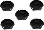 QUMIIRITY 5pcs Dice Tray Puzzle Stand Table Tray Decorative Trays Puzzle Tray Sundries Storage Tray Key Tray Pu Dice Storage Holder Folding Trays Decorative Serving Tray Decor Tray Black