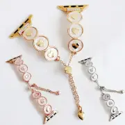 Women Lovely Heart Sea Shell Alloy Metal Strap For Apple Watch 42 46mm 49mm 40mm