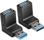Right Angle USB C to USB 3.0 Adapter 90 Degree Type C Male to USB a 3.0 Female C