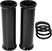 39mm Motorcycle Front Upper Fork Cover Lower Gaiters Boots Shock Dust Fit for Harley Sportster XL883 1200 Dyna(Smooth Tube)
