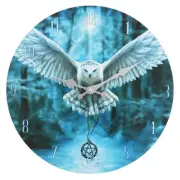 Awake Your Magic Owl Wall Clock by Anne Stokes