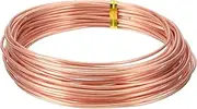 uxcell 99.9% Pure Copper Wire for Jewelry Making, 14 Gauge (1.6mm) Copper Craft Wire 24.6 Feet Beading Jewelry Making Supplies for Crafting Wreath Electroculture Gardening