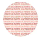58mm Pressure Sensitive Foam Seal New Liner Sealed for your Protection Red Print