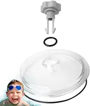 Aceirropy Pool Sand Filter Replacement Parts,Filtration Leaf Trap Catcher Lid | Pool and Spa Accessories with Ring and Valve for Debris and Sand