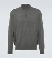 [Loro Piana] Loro Piana Cashmere half-zip sweater AU 96 grey