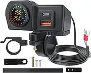 Motorcycle USB Charger,Fast Charging Outlet Socket - Waterproof USB Fast Car Charger for Motorcycle, Truck, Rvs, Suvs