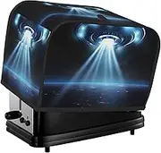 UFO Spaceship Toaster Cover 2 Slice Bread Machine Covers Waterproof Universal Size Kitchen Small Appliance Cover with Hang Loop, Dust and Fingerprint Protection
