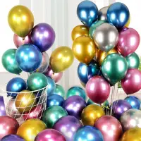 在飛比找momo購物網優惠-婚禮氣球 派對佈置 加厚氣球-50入(附贈雙向打氣筒)