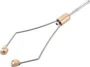 TOYANDONA Fly Fishing Tying Tool Fly Tying Equipment Stainless Steel Tapered Feet Tying Tool Fly Tying Head Spooled Thread Bobbin Holder