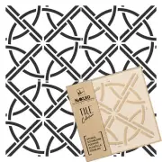 TARRAGONA Tile reusable PLASTIC Stencil // Moroccan Geometric // Floor Wall