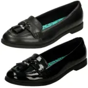 Girls Bootleg By Clarks Preppy Edge Tassel Trim Loafer Flats