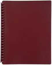 MARBIG(R) 2007021 Refillable 20 Pocket A4 Display Book Maroon