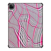 iPad Pro 12.9-inch (5th/6th gen) iPad Impact Case Distorted Plaid - Pink