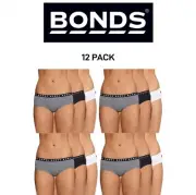 Bonds Womens Hipster Boyleg Breathable Cotton Stretchable Brief 12 Pack WUR4A