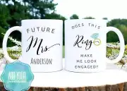 Does This Ring Make Me Look Engaged Mug Engagement Gift