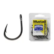 1 Box of Mustad 10827NPBLN Hoodlum Live Bait 4x Strong Fishing Hooks