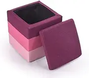 Storage Stool Footstool Toy Box Chair Storage Trunk Pouffe Stool Practical Footrest Footstool (Color : Purple)