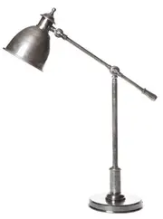 Vermont Antique Silver Bell Adjustable Desk Lamp