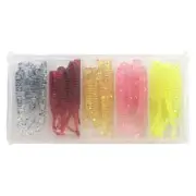 50 Pcs Fake Bait Fishing Tackle Boxes Baits Snap Swivels Kit