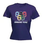 Alcohol Jamaican Drinking Team Rings - Funny Novelty Womens T-Shirt T Shirt Tshirt