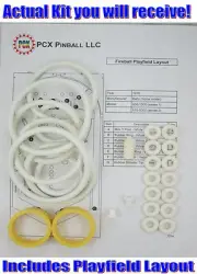 1976 Bally Fireball Pinball Machine Rubber Ring Kit (home version)