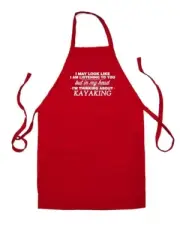 My Head I'm Kayaking - Unisex Kids Apron - Kayak Boat Canoe K2 Two Person