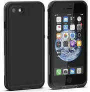 Diverbox for iPhone SE 2020 Waterproof Case iPhone 8 Waterproof Case,Waterproof Shockproof IP68 Full-Body Sturdy Case Built-in Screen Protector for Full Sealed Cover 4.7 in (Black)