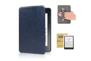 StylePro Kindle Package, Paperwhite 7" & Colorsoft 7" case with hand-strap plus screen protector, blue