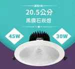 舞光 免運 LED 30W 45W 20.5CM 黑鑽石崁燈 適用挑高5米 白光 黃光 自然光 全電壓 好商量~