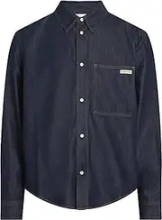 [Calvin Klein] Men's Regular Denim Shirt L/S, Denim